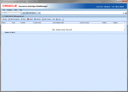 Table Job Management